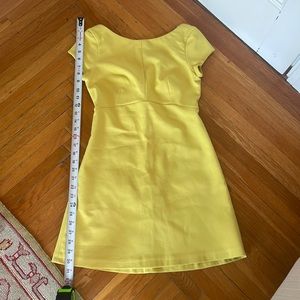 ZARA Dress size S yellow cotton and polyester.